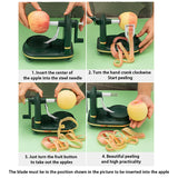 Manual Apple & Potato Peeler – Multifunctional Fruit & Vegetable Tool with Stainless Steel Blades