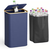 26 Gallon (100L) Kitchen Storage Bucket – With Lid & Reusable Inner Bag for Bottles, Cans, and Plastic Waste