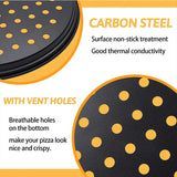 Nonstick Carbon Steel Pizza Crisper Tray β Round Deep Dish Pizza Baking Pan