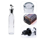 Transparent Glass Olive Oil Bottle β Leakproof Press-Type Cruet (150 / 250 / 500ML)