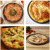 Nonstick Carbon Steel Pizza Crisper Tray β Round Deep Dish Pizza Baking Pan