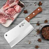 PTIEB Stainless Steel Kitchen Cleaver – Sharp Household Knife for Meat, Vegetables & Small Bones