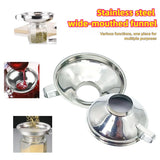 Premium Stainless Steel Kitchen Funnel Wide Mouth for Canning, Jam & Liquid Pouring