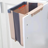 Kitchen Folding Trash Can Wall Mounted β Collapsible Cabinet Door Trash Bin for Home & Car