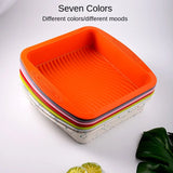 Silicone Square Cake Pan Non-Stick DIY Baking Mold