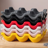 6/12 Grid Ceramic Egg Storage Tray β Refrigerator & Kitchen Organizer