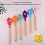 Silicone Noodle Scoop & Pasta Server – Spaghetti Grab Spoon Strainer
