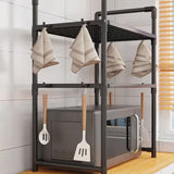 Microwave Oven Storage Rack – Space-Saving Countertop Kitchen Organizer Shelf