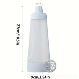 Hand-Cranked Batter Mixing Bottle – Easy Squeeze Pastry Dispenser with Blender Ball