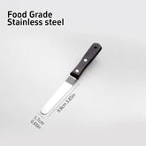 Stainless Steel Cake Spatula & Icing Knife – Wooden Handle Smoother (4/6/8/10 Inch)