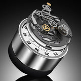 Stainless Steel Magnetic Kitchen Timer – Mechanical 60-Minute Cooking Alarm