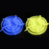 6 Pcs Silicone Stretch Lids – Reusable Microwave Food Covers for Bowls & Containers