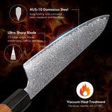 TURWHO Hand-Forged Japanese Chef Knife – 67-Layer Damascus Steel Santoku, Sashimi, Bread & Utility Kitchen Knife