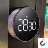 LED Digital Kitchen Timer – Magnetic Smart Countdown Timer with Alarm for Cooking & Shower