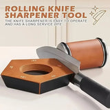 Wooden Rolling Knife Sharpener β Multi-Angle Magnetic Non-Slip Sharpening Tool for Kitchen Knives