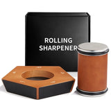Wooden Rolling Knife Sharpener β Multi-Angle Magnetic Non-Slip Sharpening Tool for Kitchen Knives