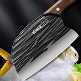 2024 New Seiko Hand-Forged Kitchen Knife – Dual-Purpose Chef Knife for Meat & Small Bones