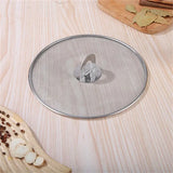 Stainless Steel Fine Mesh Frying Pan Splatter Screen – Oil Proof Lid Cover