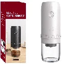Portable USB Electric Coffee Bean Grinder – Rechargeable Mini Burr Grinder with 40 Gears
