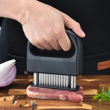1PCS 48-Pin Stainless Steel Meat Tenderizer – Steak & BBQ Needle Tool