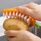 Multifunctional Flexible Fruit & Vegetable Cleaning Brush – Durable Kitchen Washing Tool
