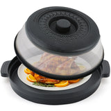 Microwave Food Splatter Cover β Foldable Multifunction Splash Guard & Colander