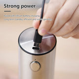 Electric Salt & Pepper Grinder – Stainless Steel USB Rechargeable Adjustable Spice Mill