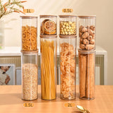 Clear Food Storage Jars with Lids – Airtight BPA-Free Canisters for Pantry, Coffee, Pasta, Sugar & Kitchen Organization