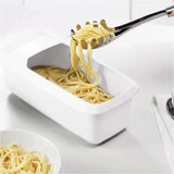 FEB.WIND Plastic Pasta Box – Reusable Spaghetti & Vegetable Steamer with Strainer