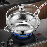 Pure Titanium Round Bottom Wok β Uncoated Non-Stick Pan for Induction & Gas