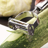 Stainless Steel Julienne Peeler & Vegetable Slicer – Multi-Functional Potato, Carrot, Cucumber & Fruit Grater Tool