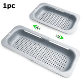 Over the Sink Expandable Colander Adjustable Strainer Basket for Fruits & Pasta