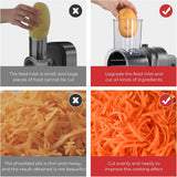 LMETJMA 5-in-1 Electric Vegetable Slicer 250W – Automatic Shredder & Cheese Grater