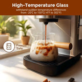 Premium Glass Measuring Cup 180ML – Wooden Handle, Durable & Dishwasher Safe