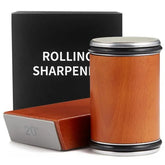 Wooden Rolling Knife Sharpener – Multi-Angle Magnetic Non-Slip Sharpening Tool for Kitchen Knives