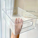 Acrylic Storage Box – Transparent Desktop Organizer for Cosmetics & Household Items