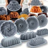 Silicone Bakeware Set – Versatile Flower & Assorted Shape Molds