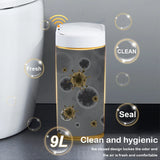 7/9L Automatic Sensor Trash Can β Roman Striped Smart Induction Bin for Bathroom & Kitchen