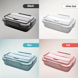 Leak-Proof Stainless Steel Lunch Box β 3/4 Compartments Durable Bento Container for Students & Office Workers