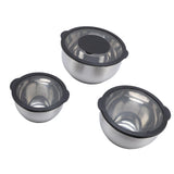 Stainless Steel Mixing Bowls with Lids & Graters – Kitchen Storage Set