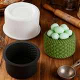 4 Inch Bamboo Woven Design Silicone Cake Mould – French Mousse Dessert Baking Mold