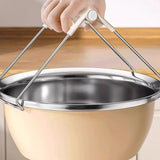 Heat Resistant Bowl Tongs – Stainless Steel Steamer Plate Lifter Tool