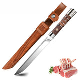 Meat Cutting Knife Set – M390 Stainless Steel, 62HRC Ultra-Sharp Blades for Meat, Fruit & Boning