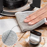 5–20pcs Thickened Steel Wire Cleaning Cloth – Non-Scratch Double-Layer Microfiber Kitchen Towels