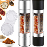2-in-1 Manual Salt & Pepper Grinder – Stainless Steel Adjustable Ceramic Spice Mill