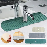 Silicone Kitchen Faucet Splash Pad – Sink Splash Guard & Countertop Protector