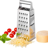 Stainless Steel 4-Sided Box Grater – Multipurpose Vegetable & Cheese Cutter