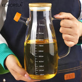 KEMORELA Glass Olive Oil Bottle β Leak-Proof Condiment Container for Kitchen & BBQ