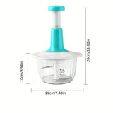 Manual Press Garlic Paste Processor β Multifunctional Vegetable Slicer & Household Meat Grinder