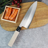 WXCOO Japanese Salmon Sashimi Knife – Professional Stainless Steel Fish & Meat Slicing Knife with Box